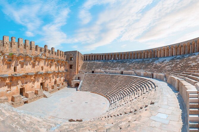 Perge Aspendos Aquaduct Side with Waterfall - Perge Antik Kenti: Roman Grandeur With a Stadium-Scale Payoff