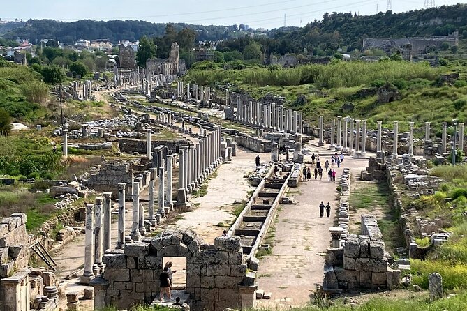 Perge, Aspendos, Side & Waterfall Full-Day Tour from Antalya - Perge Ancient City: Roman Ruins With A Clear Sense Of Place