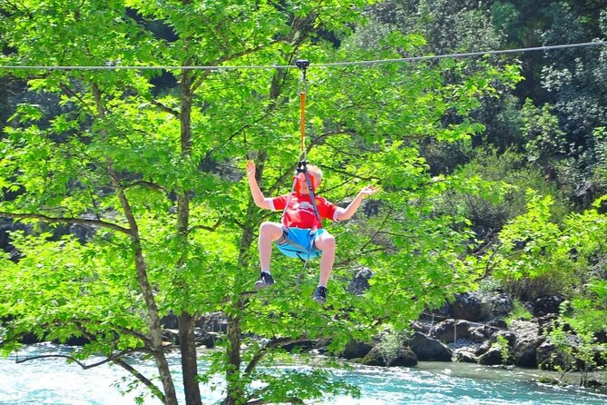 Rafting, Quad Safari, & Zipline Combo Experience with Lunch - Zipline Over the Canyon, Switching from Paddles to Flight