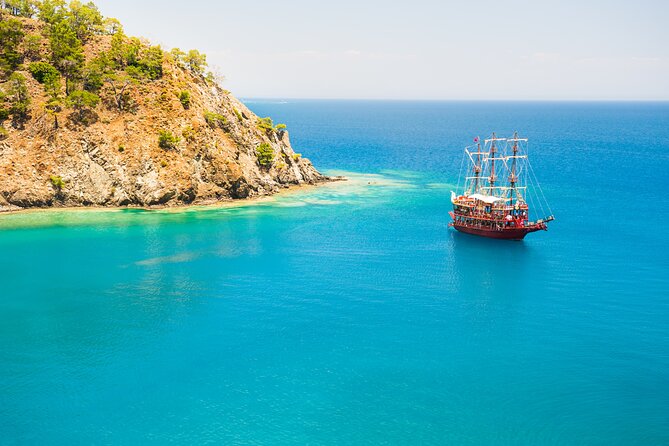 Relaxing Boat Trip w/Lunch and Drinks from Antalya - Swim stops at Paradise and Cleopatra bays