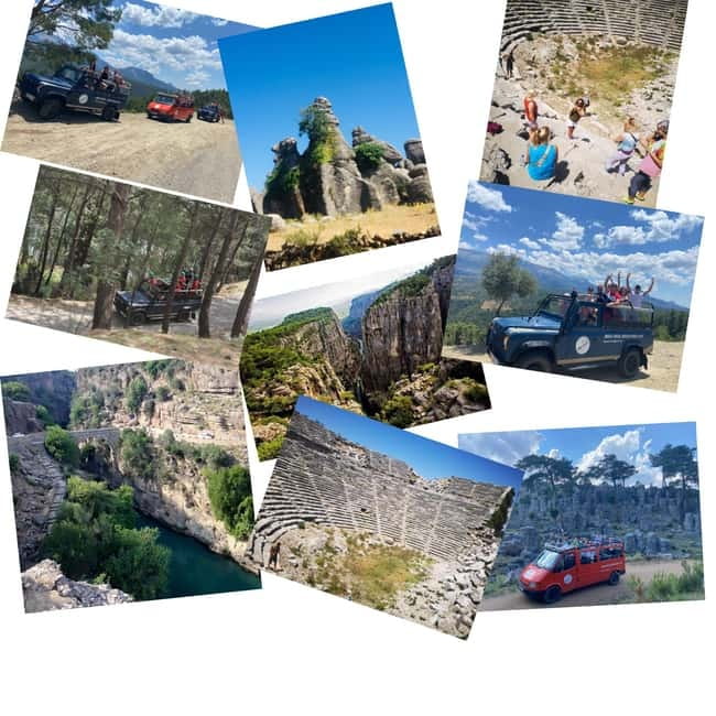 SideAlanya: Jeep Safari, Tazi Canyon, and Selge Theater Tour - Hotel Pickup to Base Camp: How the Day Starts