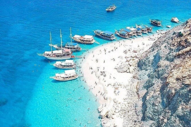 Suluada Boat Tour from Antalya – The Maldives of Turkey - Suluada South Beach: quieter sand, photo time, and a dolphin maybe