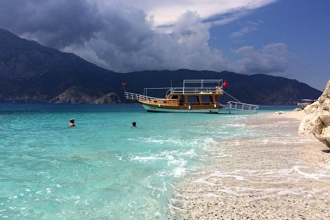 Suluada Island Boat Tour Sunset BBQ Dinner & Transfer from Kemer - Stop 1: Suluada Island Swimming, White Sand, and Windy Reality