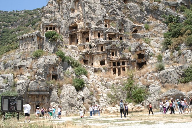 Sunken City Kekova Demre and Myra Day Tour from Antalya - Myra rock tombs: Lycian rulers carved into cliffs